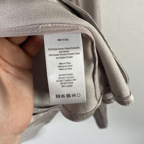 NWT Anthropologie Current Air Elerie Blazer Jacket Metallic Silver Size M - Picture 4 of 6